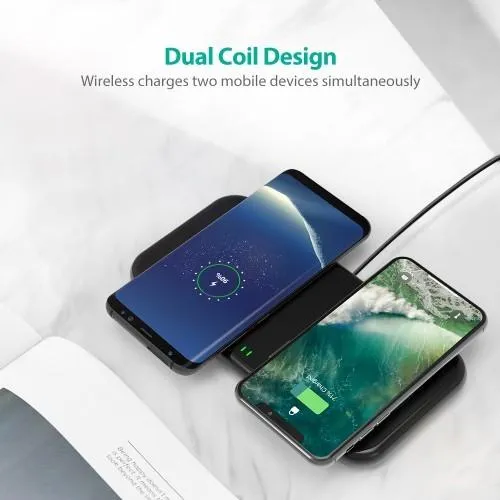 10W Dual Coils Wireless Charger