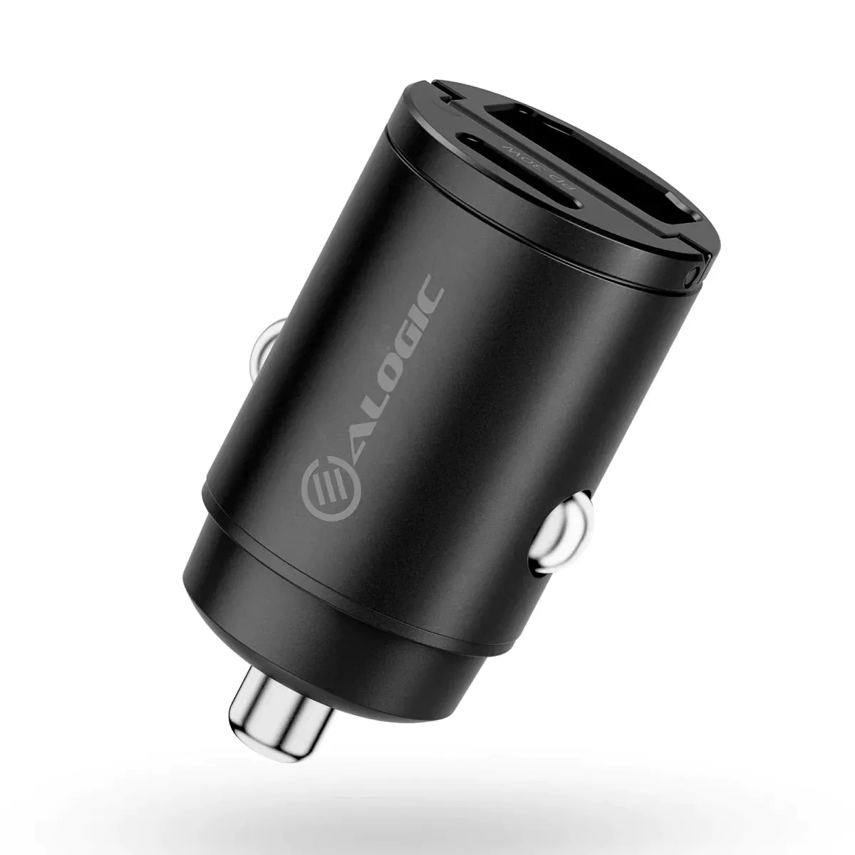 30W Rapid Power Mini Car Charger with USB-C and USB-A