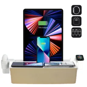 ALLDOCK Wireless Family Aluminum Gold & White Package