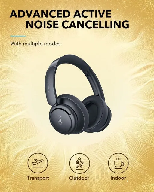 Anker Soundcore Life Q35 Multi Mode Active Noise Cancelling Headphones, Bluetooth Headphones with LDAC for Hi Res Wireless Audio, 40H Playtime, Comfortable Fit Headphones (Black)