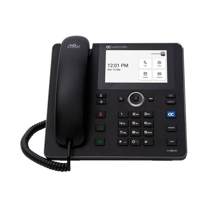 AudioCodes C455HD IP-Phone POE GBE Black