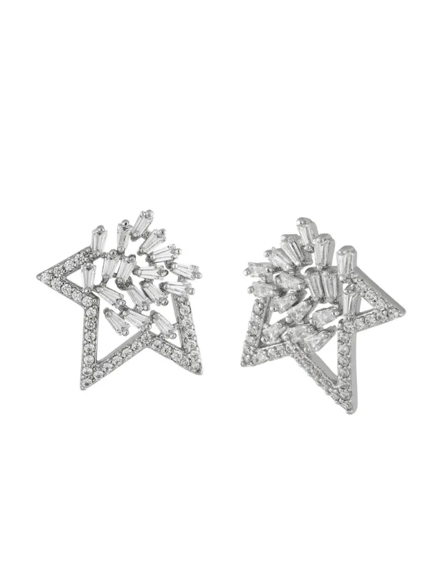 Baguette Starburst Earrings