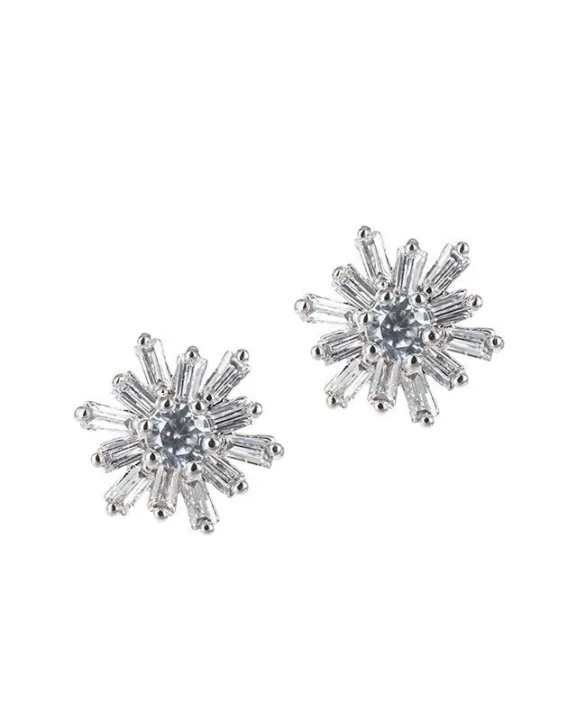 Baguette Starburst Studs