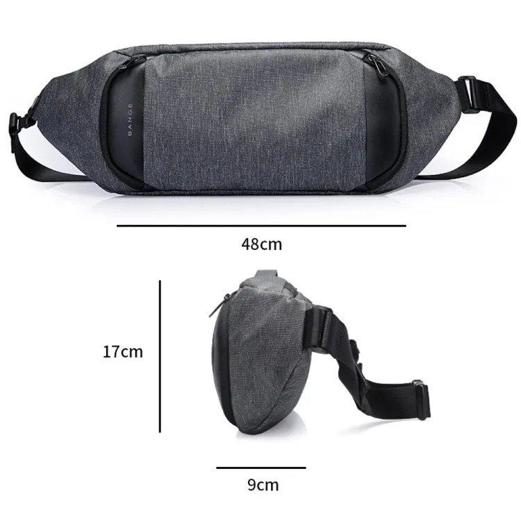 BANGE BG-2556 Men Chest Bag Thin Casual Messenger Bag(Gray)