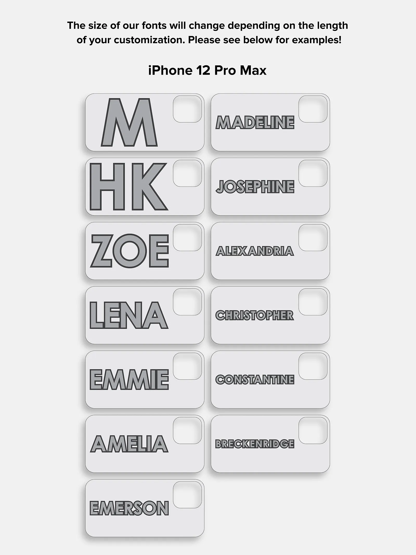 Block Font Custom iPhone Case - Red/Pink