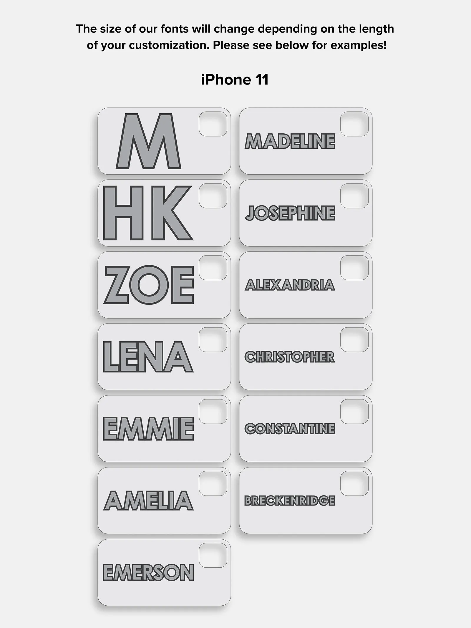 Block Font Custom iPhone Case - Red/Pink