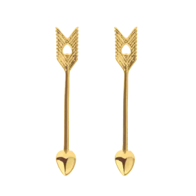 Boh Runga -Arrow Studs 9ct Gold