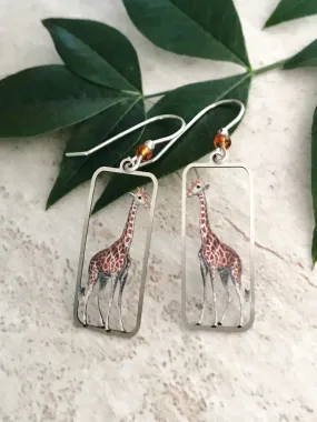 Bordered Giraffe Dangles by Sienna Sky