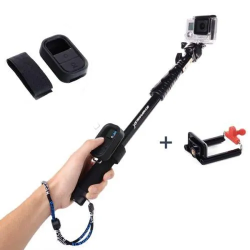 Extendable Heavy Duty Adventure Monopod Handheld for GoPro & Smartphone **GoPro Wifi Remote not included**