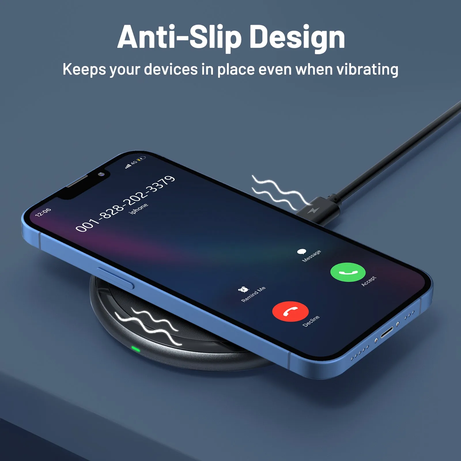 Fast Wireless Charger, RAVPower 10W Max Fast Charge Wireless Charging Pad with QC 3.0