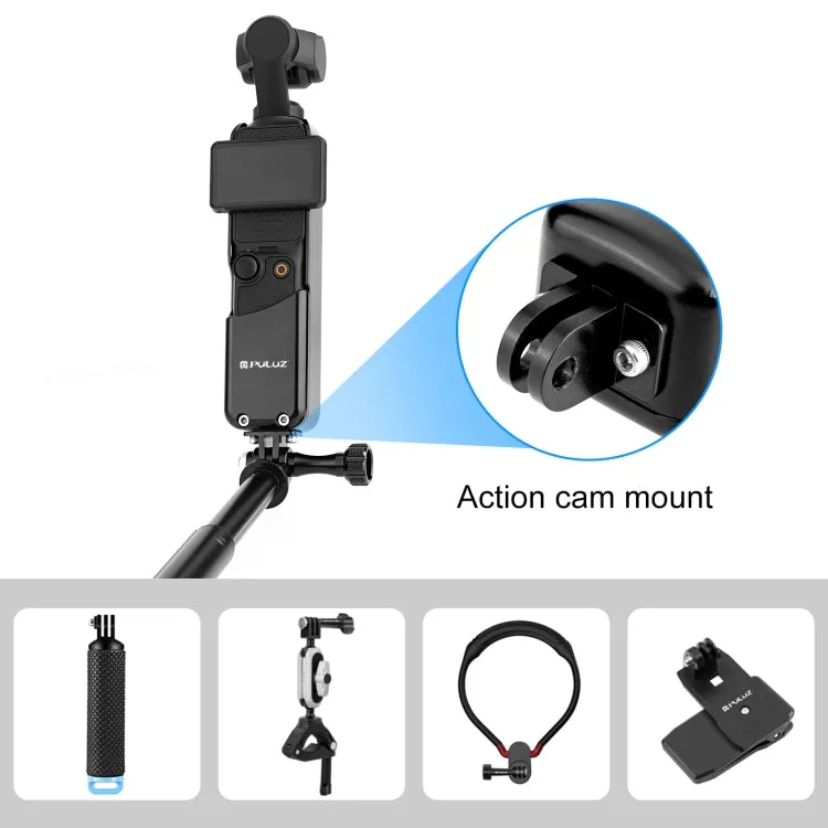 For DJI OSMO Pocket 3 PULUZ Metal Protection Frame Cage Adapter Bracket (Black)