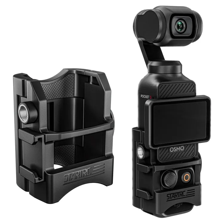 For DJI OSMO Pocket 3 STARTRC Multifunctional Fixed Mount Expansion Adapter Bracket (Black)