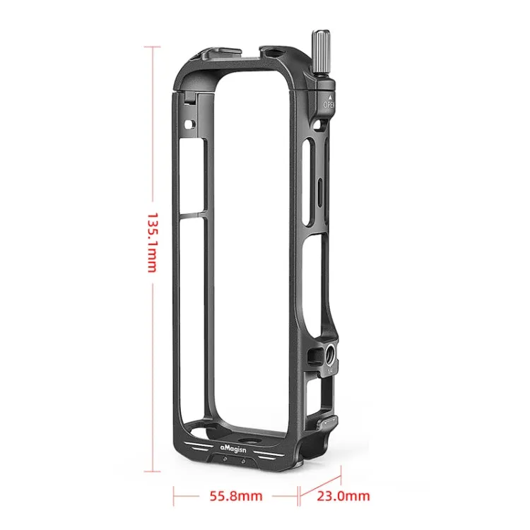 For Insta360 X4 AMagisn Metal Protective Housing Frame 2 Claws Rabbit Cage