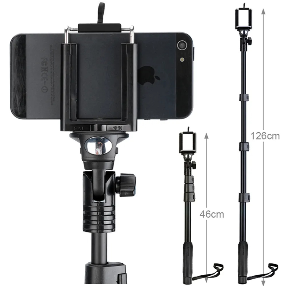 Hypop 4-in-1 Selfie Stick Tripod & Removable Mini Tripod Set