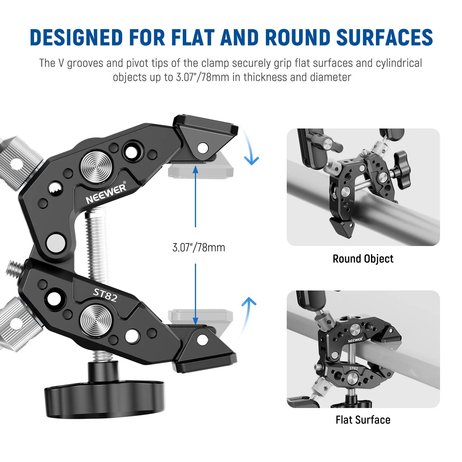 NEEWER ST82 Heavy Duty Super Clamp