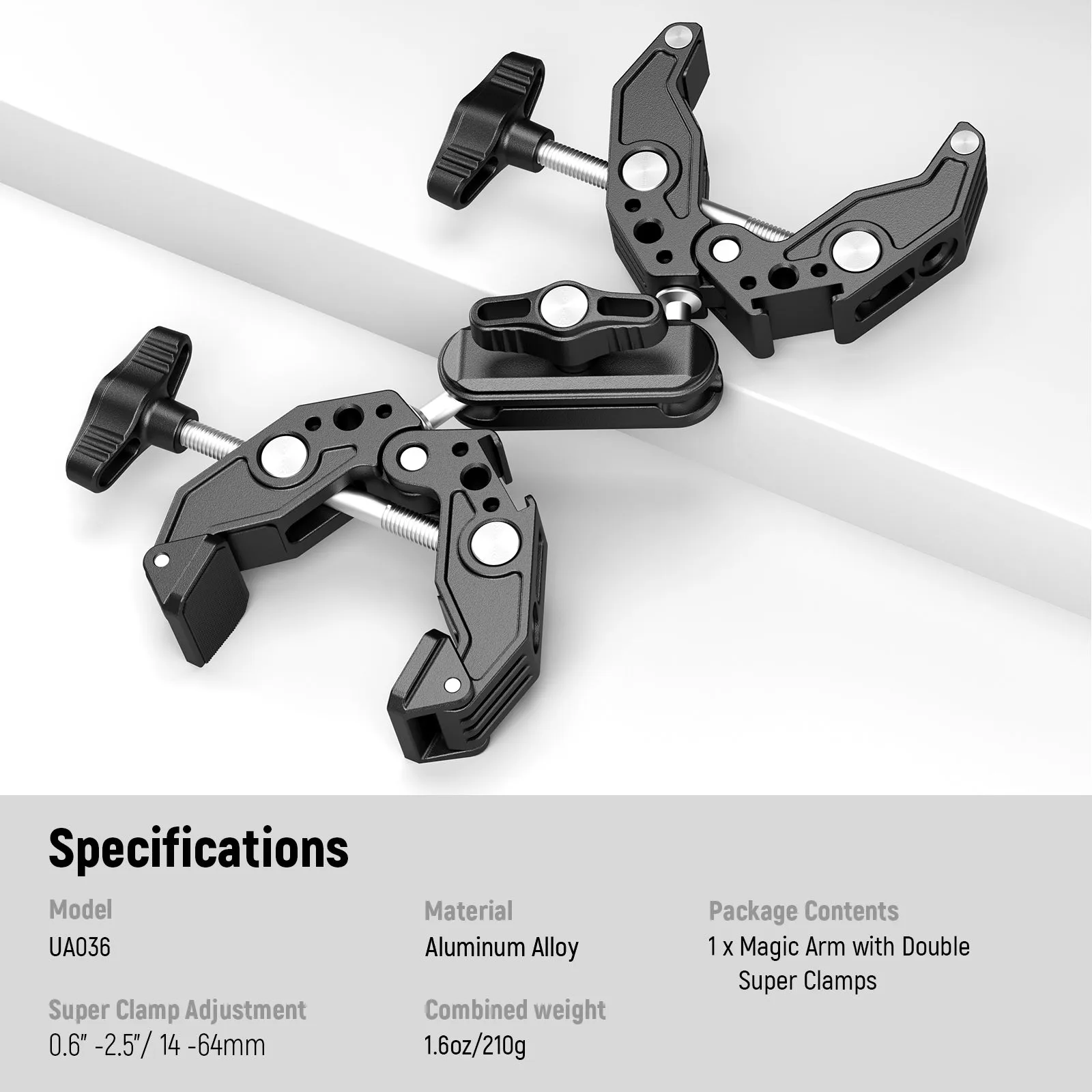 NEEWER UA036 Double Super Clamp Camera Mount