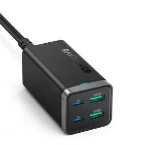 RAVPower 65W 4-Port GaN Tech USB C Desktop Charger