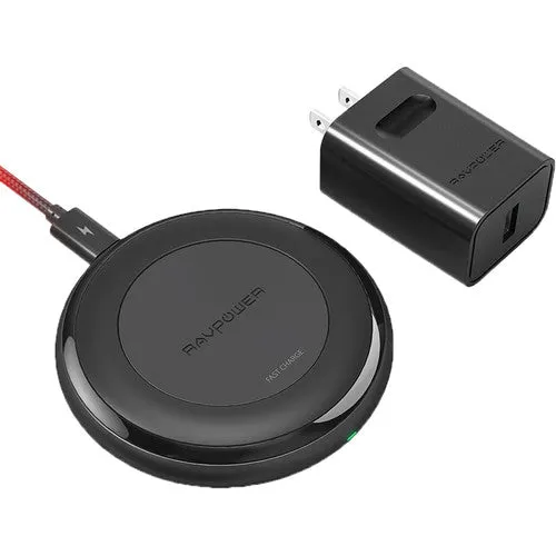 RAVPower Qi Wireless Charger with Quick Charge 3.0 AC Adapter