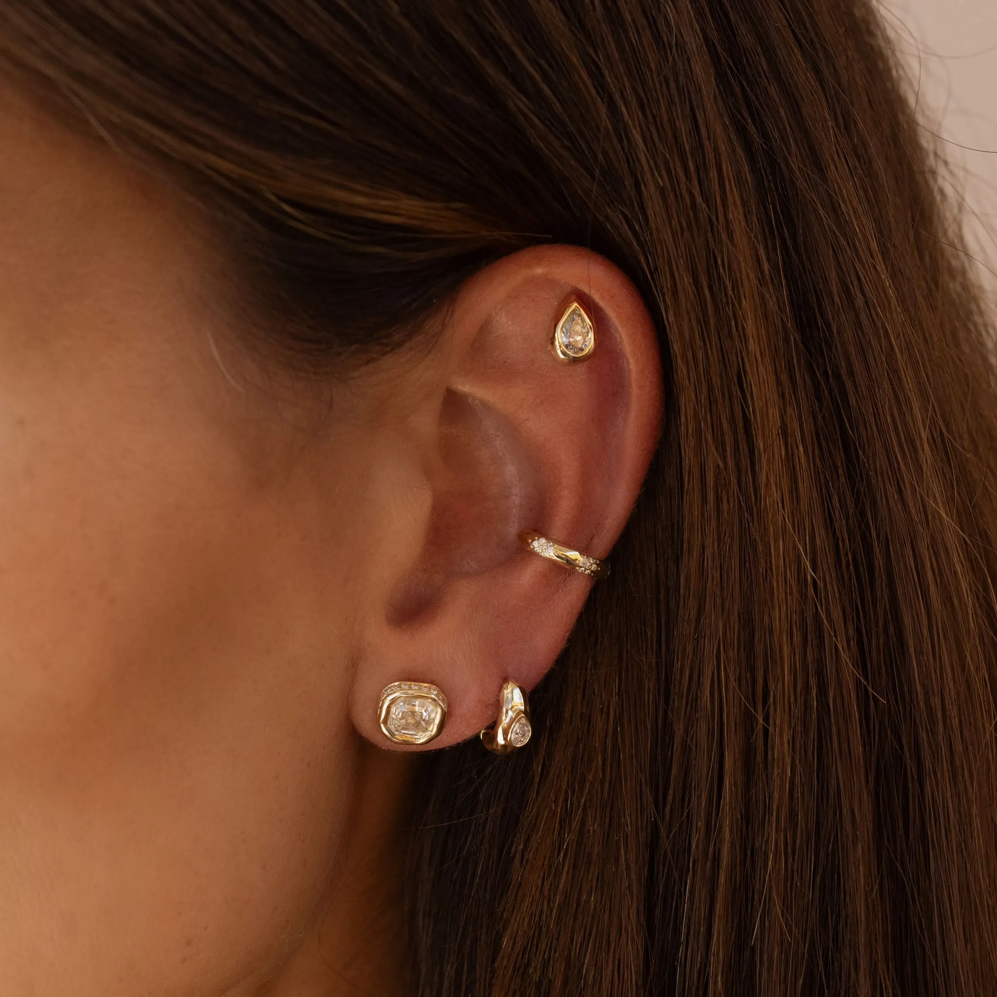 Sevenfold Diamond Ear Cuff