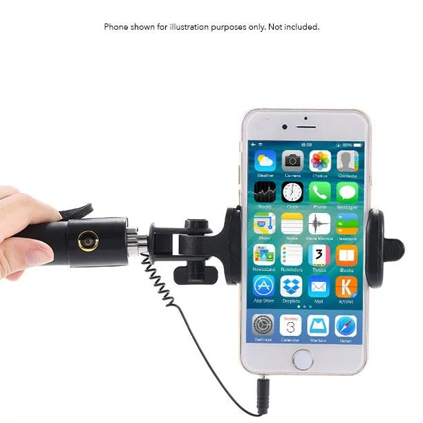 Universal Extendable Selfie Stick Monopod Tripod for Android iOS iPhone 6 6S 7 Plus (Black)