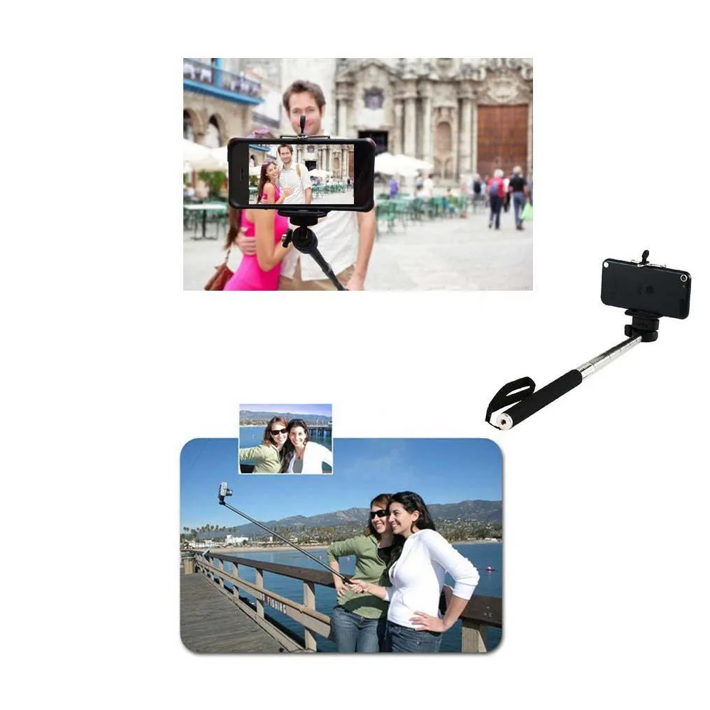 Universal Monopod Extendable Selfie Stick with Bluetooth Shutter Remote Control