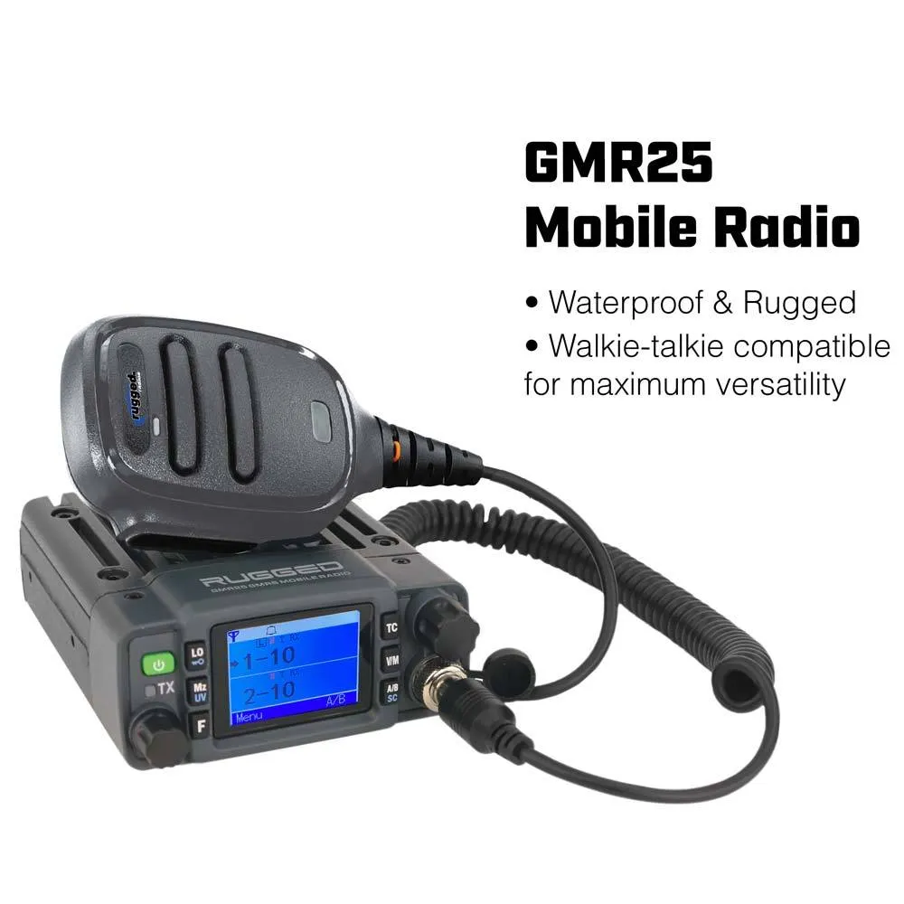 *Waterproof GMRS Radio* Can-AM X3 Complete UTV Communication Kit with Dash Mount